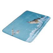 Vishengel met grote vis badmat (Gekanteld)