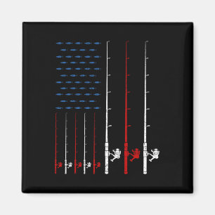 Vishengels Amerikaanse Vlag Magneet