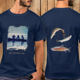 Visherinnering Aangepaste Locatie Foto T-shirt