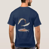 Visherinnering Aangepaste Locatie Foto  T-shirt (Achterkant)