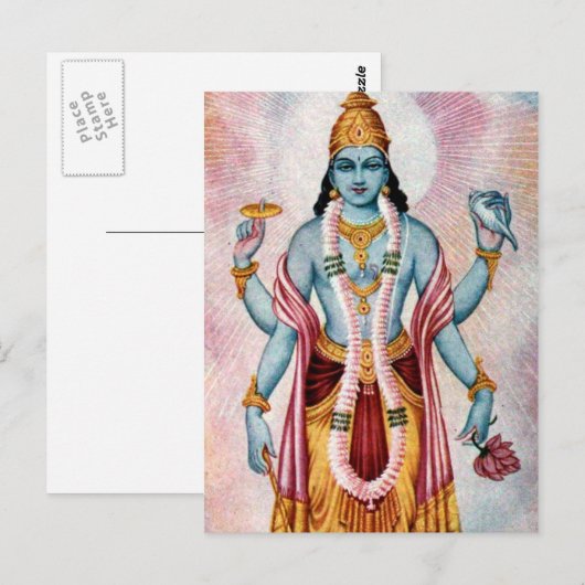 Vishnu Briefkaart (Voorkant / Achterkant)
