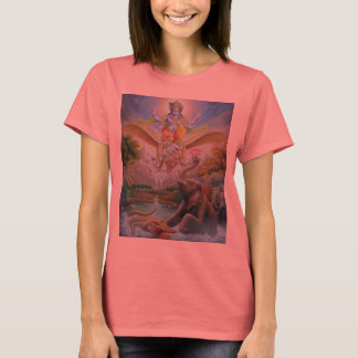 vishnu garuda gajendra makara t-shirt