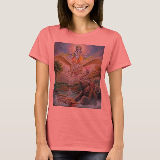 vishnu garuda gajendra makara t-shirt (Voorkant)