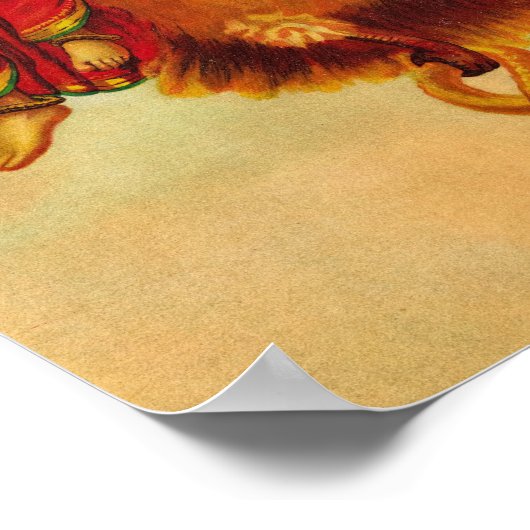 Vishnu, Garuda, Vahana door Raja Ravi Varma Poster (Hoek)