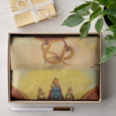 Vishnu, Garuda, Vahana door Raja Ravi Varma Tissuepapier (Geschenk)