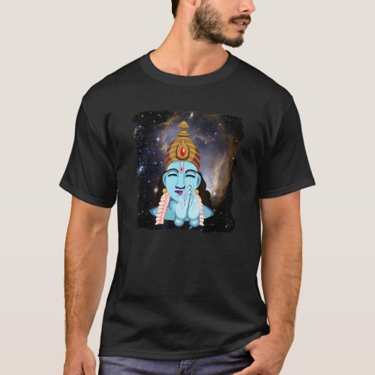 Vishnu Hindu God conservver en beschermer van de V T-shirt (Voorkant)