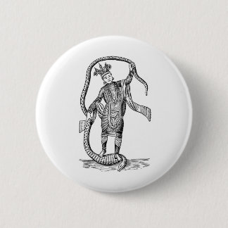 Vishnu in de 8e avatar ronde button 5,7 cm