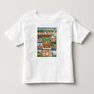 Vishnu in het midden van zijn tien avatars, Jaipur Kinder Shirts