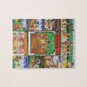 Vishnu in het midden van zijn tien avatars, Jaipur Legpuzzel (Horizontaal)
