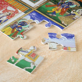Vishnu in het midden van zijn tien avatars, Jaipur Legpuzzel (Zijkant)