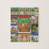 Vishnu in het midden van zijn tien avatars, Jaipur Legpuzzel (Verticaal)