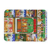 Vishnu in het midden van zijn tien avatars, Jaipur Magneet (Horizontaal)