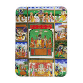 Vishnu in het midden van zijn tien avatars, Jaipur Magneet (Verticaal)