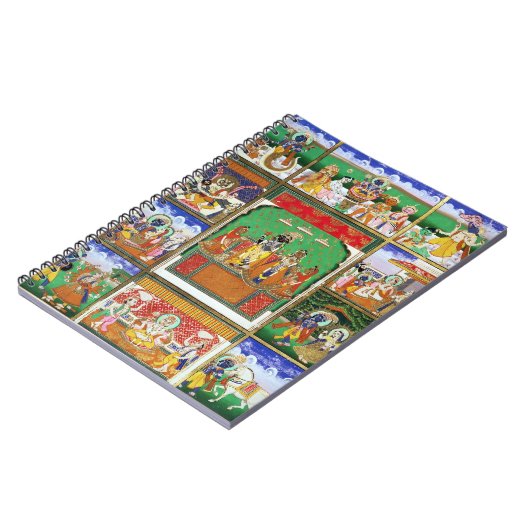 Vishnu in het midden van zijn tien avatars, Jaipur Notitieboek (Linkerzijde)