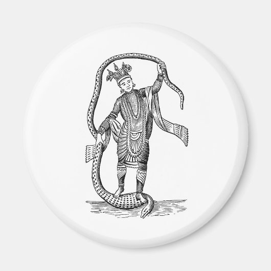Vishnu in the 8th avatar magneet (Voorkant)