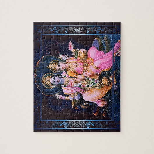 Vishnu & Lakshmi - Puzzle Legpuzzel (Verticaal)