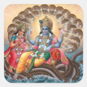 Vishnu & Lakshmi Stickers - Versie 2