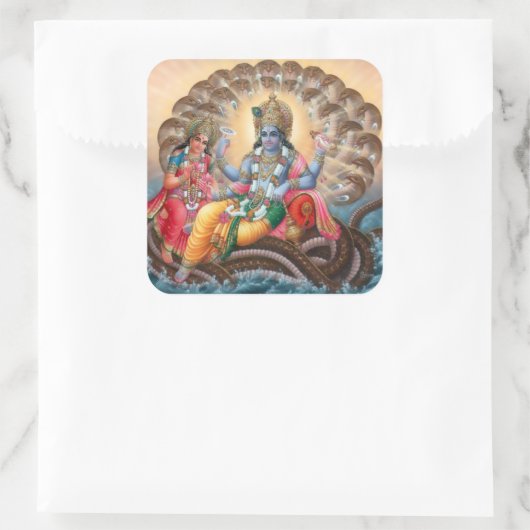 Vishnu & Lakshmi Stickers - Versie 2 (Tas)
