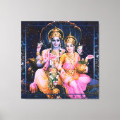 Vishnu & Lakshmi - Wrapped Canvas (Voorkant)