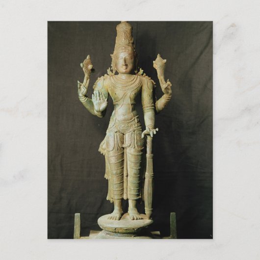 Vishnu, Late Chola Briefkaart (Voorkant)