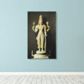 Vishnu, Late Chola Canvas Afdruk (Insitu (Houten vloer))