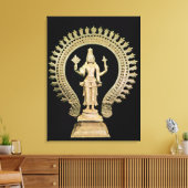 Vishnu, Late Chola Canvas Afdruk (Insitu (Woonkamer))