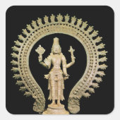 Vishnu, Late Chola Vierkante Sticker (Voorkant)