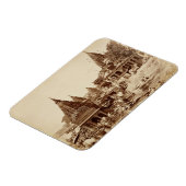 Vishnu Pud en Andere tempels, Benares (foto sepia) Magneet (Linkerzijde)