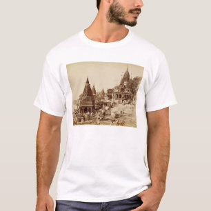 Vishnu Pud en Andere tempels, Benares (foto sepia) T-shirt