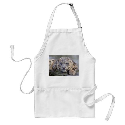 Vishnu Snow Leopard Apron Standaard Schort (Voorkant)