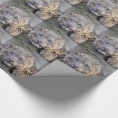Vishnu Snow Leopard Wrapping Paper Cadeaupapier (Hoek)