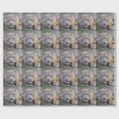 Vishnu Snow Leopard Wrapping Paper Cadeaupapier (Vlak)
