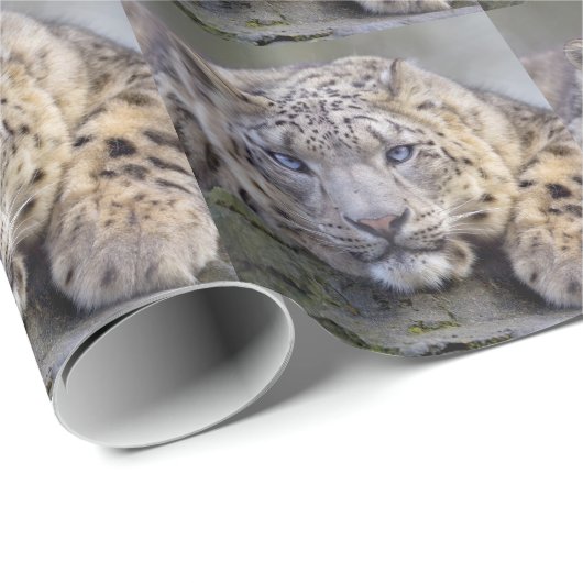 Vishnu Snow Leopard Wrapping Paper Cadeaupapier (Rol Hoek)