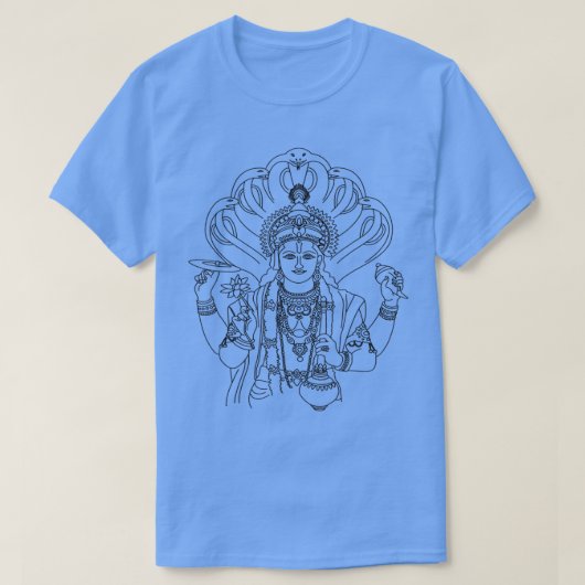 Vishnu  Vedic Hindu God Hinduism Graphic Tee  T-shirt (Design voorkant)