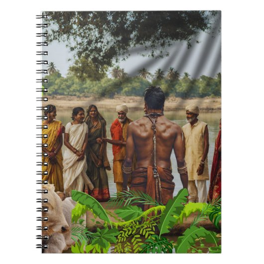 Vishnuh en volgelingen notitieboek (Voorkant)