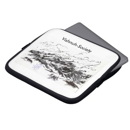 Vishnuh-Genootschap intocht vanuit zee Laptop Sleeve (Voorkant top)