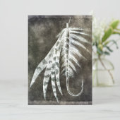 Vishook - Vliegende vissen - Bruin Kaart (Staand voorkant)