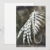 Vishook - Vliegende vissen - Bruin Kaart (Voorkant / Achterkant)