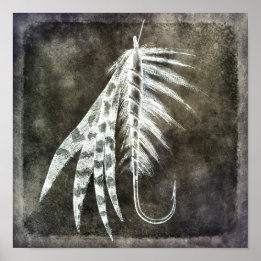 Vishook - Vliegende vissen - Bruin Poster