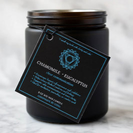 Vishuddha Keelchakra Kaarslabel Bedankjes Labels