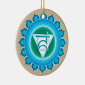 Vishuddha of Throat the 5th Chakra Keramisch Ornament (Rechts)
