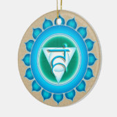 Vishuddha of Throat the 5th Chakra Keramisch Ornament (Links)
