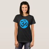Vishuddha om chakra symbool voor yoga t-shirt (Voorkant volledig)