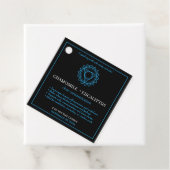Vishuddha Throat Chakra Candle Label (In situ)