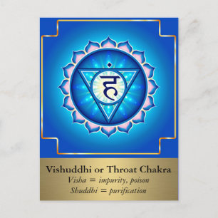 Vishuddhi of keelchakra Briefkaart