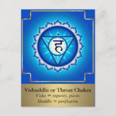 Vishuddhi of keelchakra Briefkaart (Voorkant)