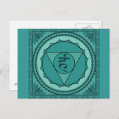 Vishuddhi of keelchakra-Briefkaart Briefkaart (Voorkant / Achterkant)