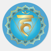 Vishuddhi of keelchakra Sticker (Voorkant)