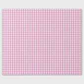 Vishy Geruit Gentle Pastel Roze Wit Plaid Cadeaupapier (Vlak)