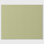 Vishy Geruite Spring Green White Plaid Cadeaupapier (Vlak)